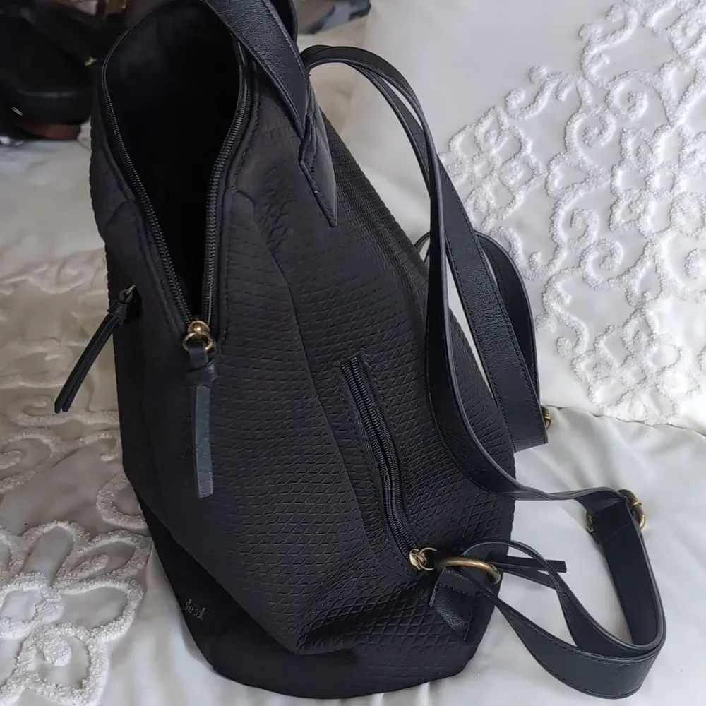 The Sak Olvera🖤 Black Quilted Neoprene Backpack